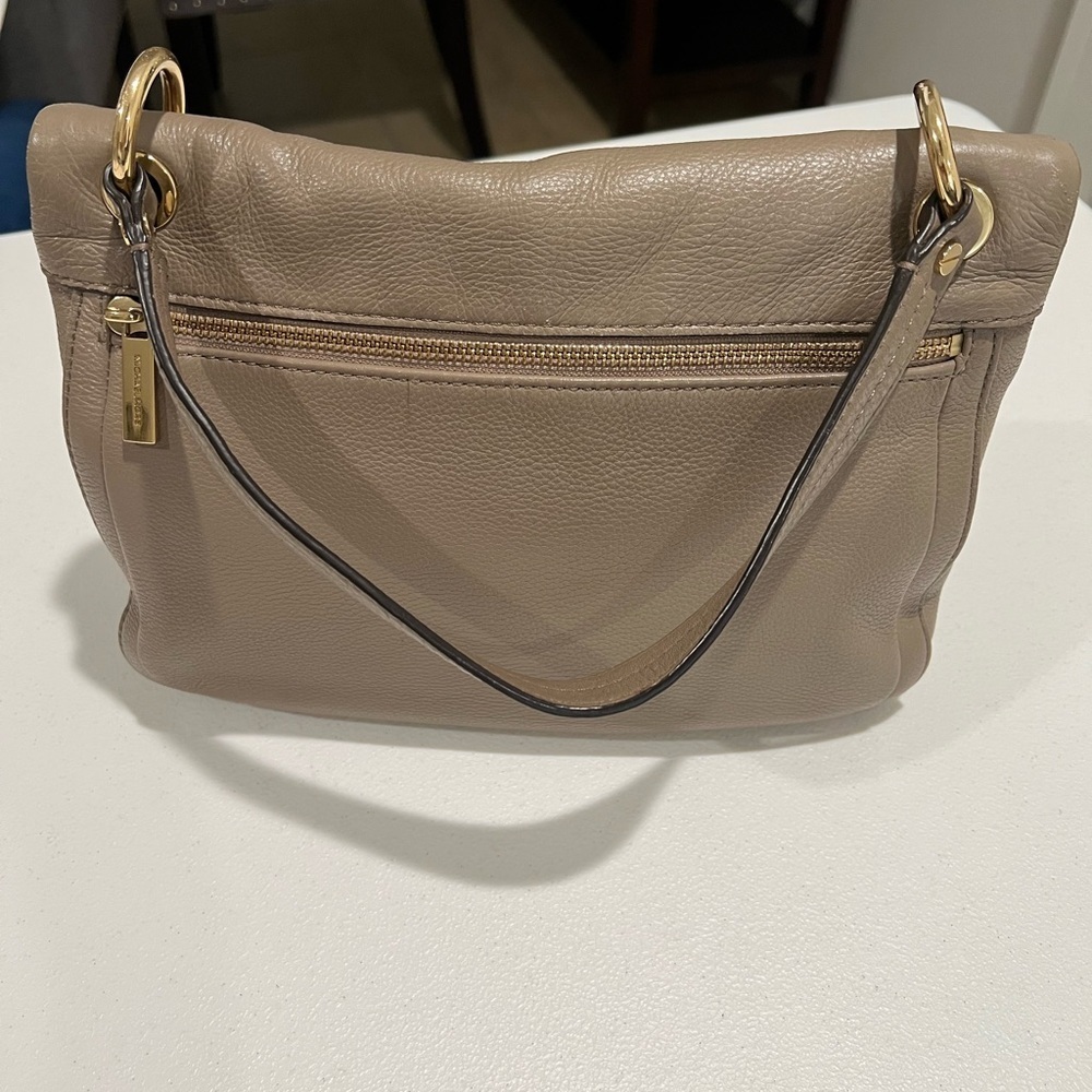 Michael Kors shoulder bag leather fashion unique flap purse rare - Picture 13 of 15